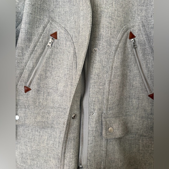 J.Crew Chateau Parka in Stadium Cloth Wool - Heather Gray Like New - Picture 8 of 9
